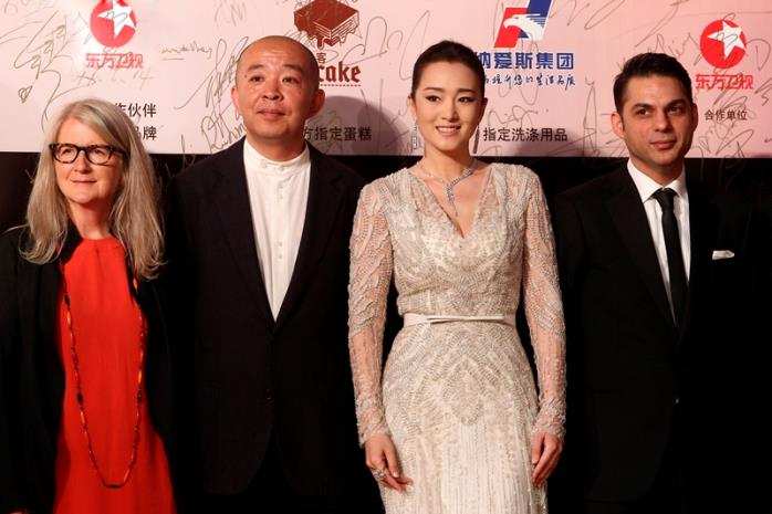 Gong Li welcomed as President of the Shanghai International Film Festial jury panel.