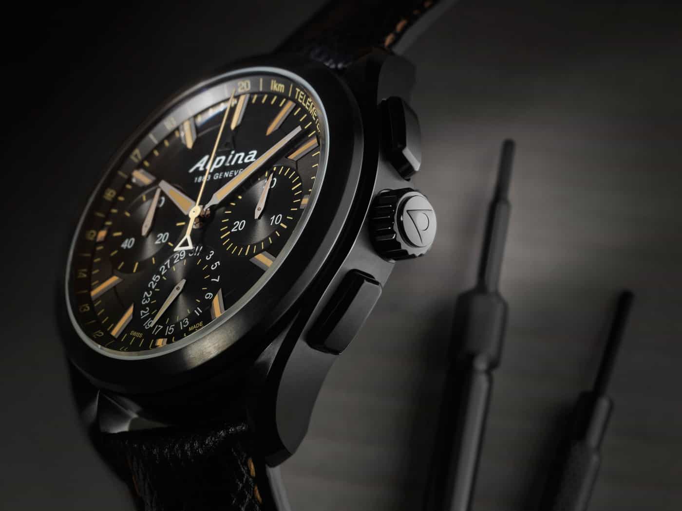 The “Full Black” Alpiner 4 Manufacture Flyback Chronograph