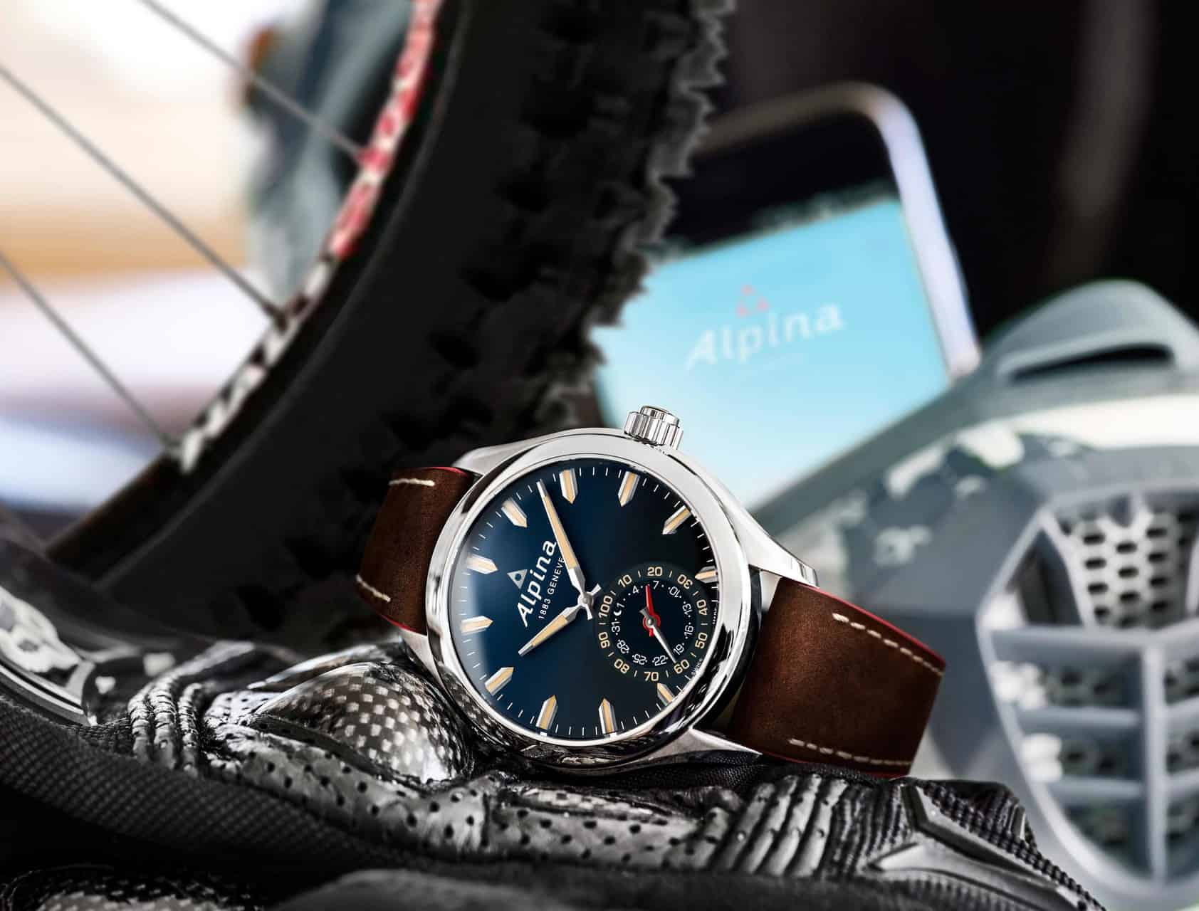 The new blue Alpina Horological Smartwatch
