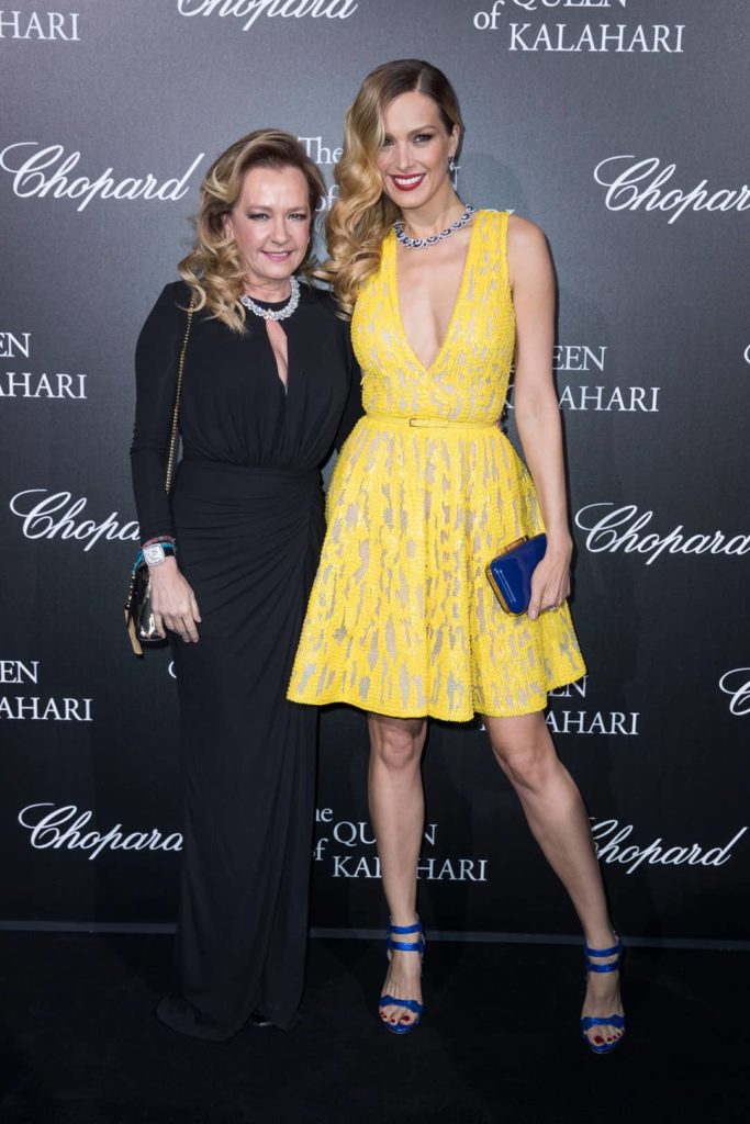 Caroline Scheufele and Petra Nemcova wearing Chopard jewellery 1