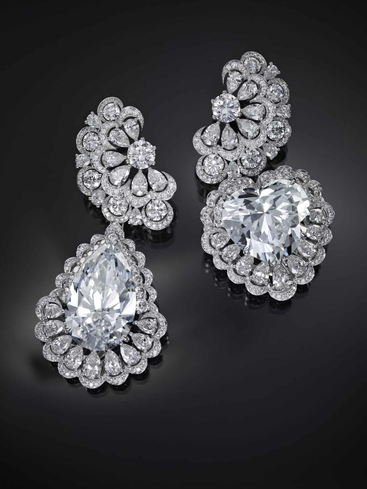 Chopard, Queen of Kalhahari, Collection exceptionnelle de diamants, boucles d'oreilles