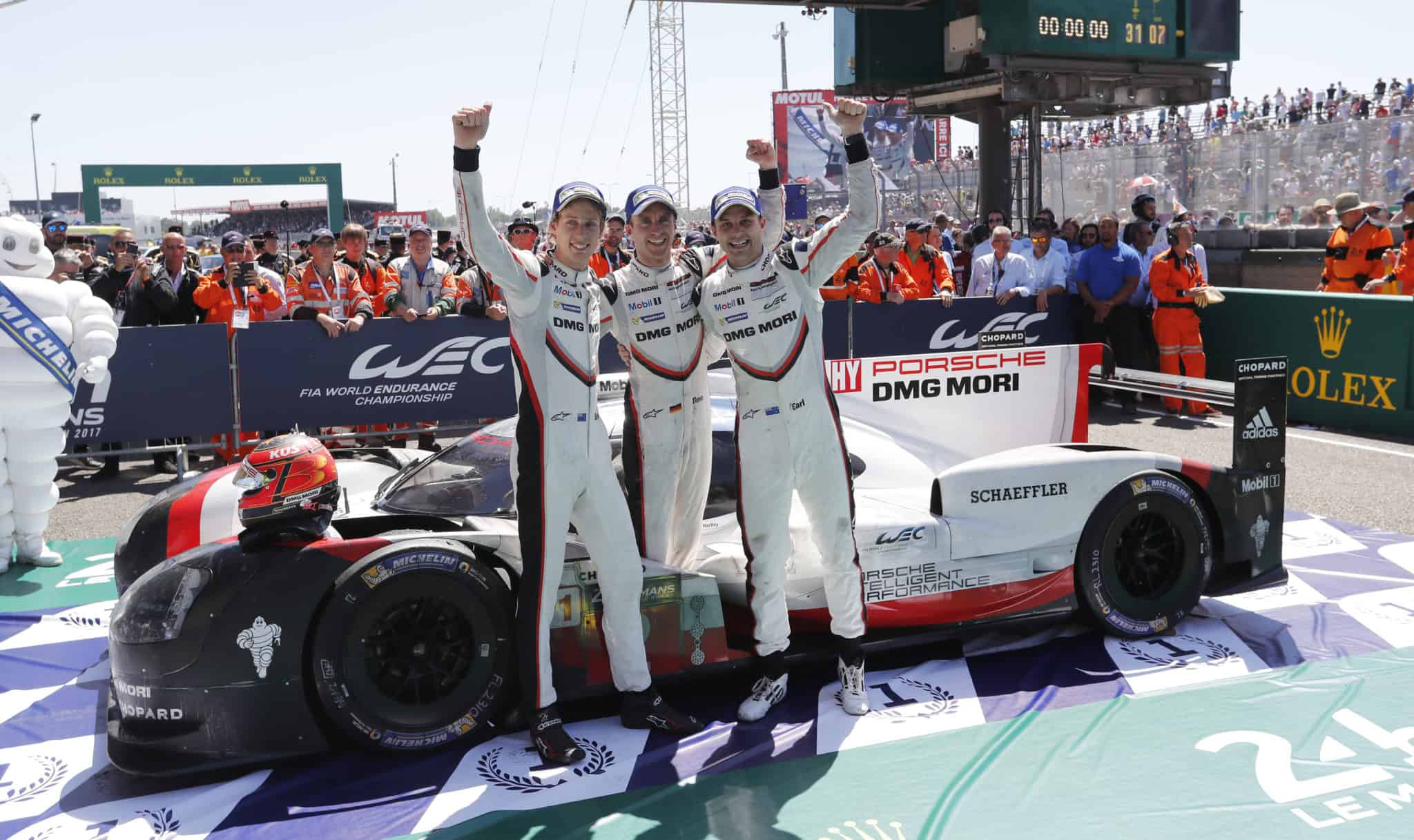 Outstanding 19th overall victory for Porsche Motorsport  at the 24 Hours of Le Mans 2017