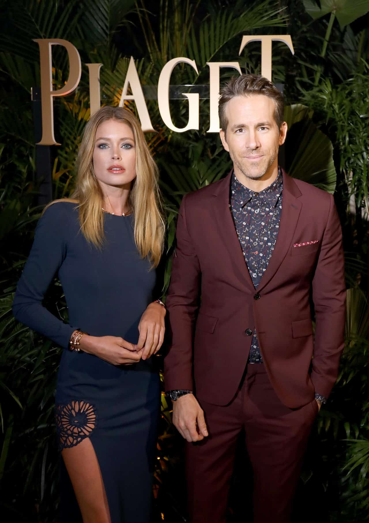 GENEVA, SWITZERLAND - JANUARY 15:  Doutzen Kroes and brand ambassador Ryan Reynolds attend the #Piaget dinner at the Country Club during the #SIHH2018 on January 15, 2018 in Geneva, Switzerland.  (Photo by Remy Steiner/Getty Images for Piaget) *** Local Caption *** Doutzen Kroes; Ryan Reynolds
