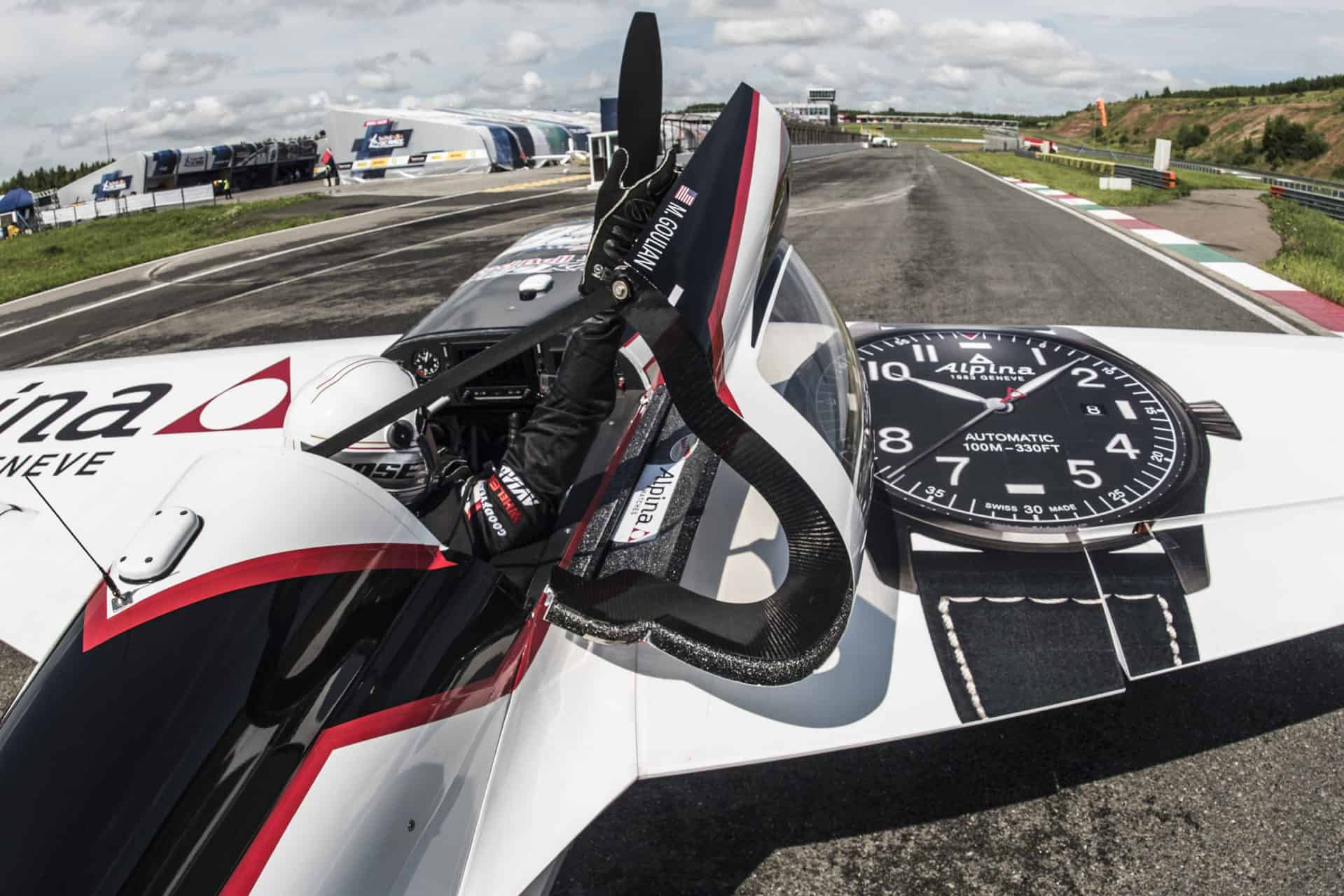 Michael Goulian Team Partner at the 2018 Red Bull Air Race World Championship