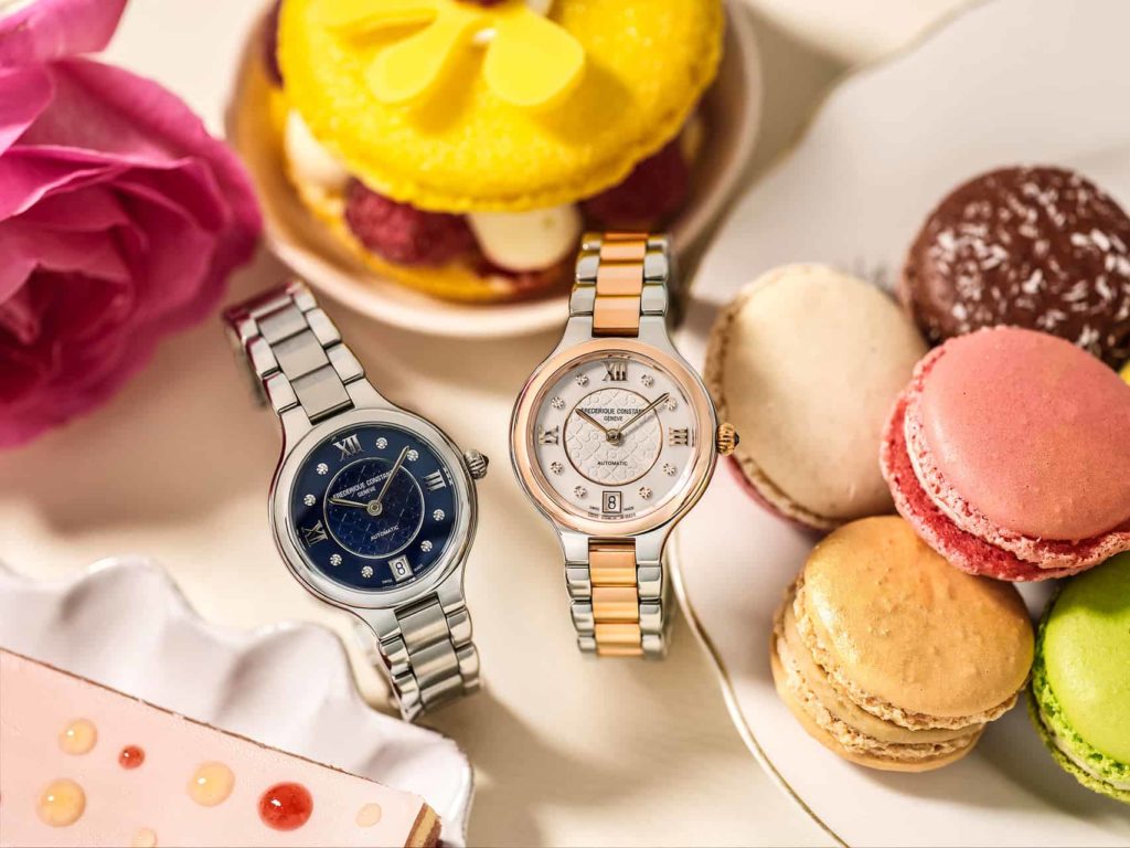 The new Frederique Constant Delight Collection has been designed with the perfect combination of elegance and contemporaneity thanks to its 33mm case design and bracelet shape perfectly fitting any woman’s wrist.