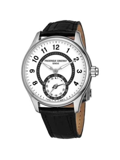 Frederique Constant Mens FC 285SDG5B6 Horological Smart Watch Silver Dial Black Leather Strap Swiss Quartz Watch c95e1e55 464d 4223 934d b7ba0ac39c48 600 1 1