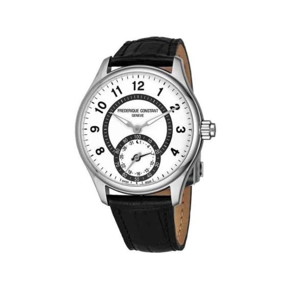 Frederique Constant Mens FC 285SDG5B6 Horological Smart Watch Silver Dial Black Leather Strap Swiss Quartz Watch c95e1e55 464d 4223 934d b7ba0ac39c48 600 1 1